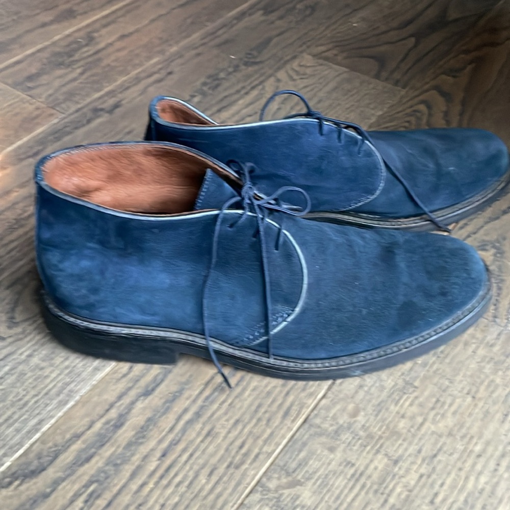 Men's Blue Suede Shoes